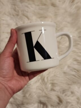 Pottery Barn Monogram Cup "K"